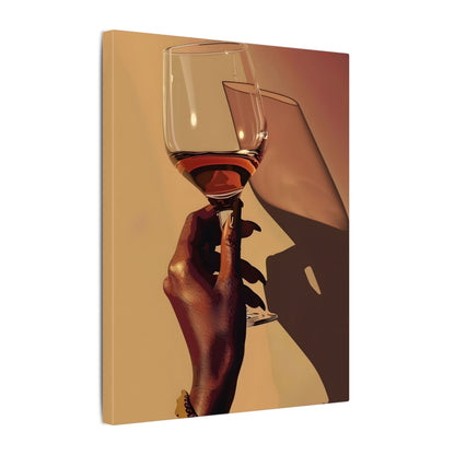 .75" Matte Canvas - Golden Hour Wine Toast