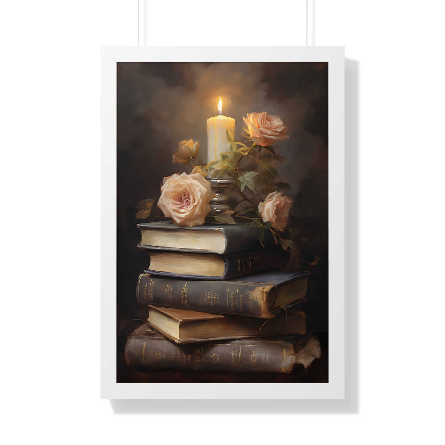 Framed Paper Print - Literary Rose Glow