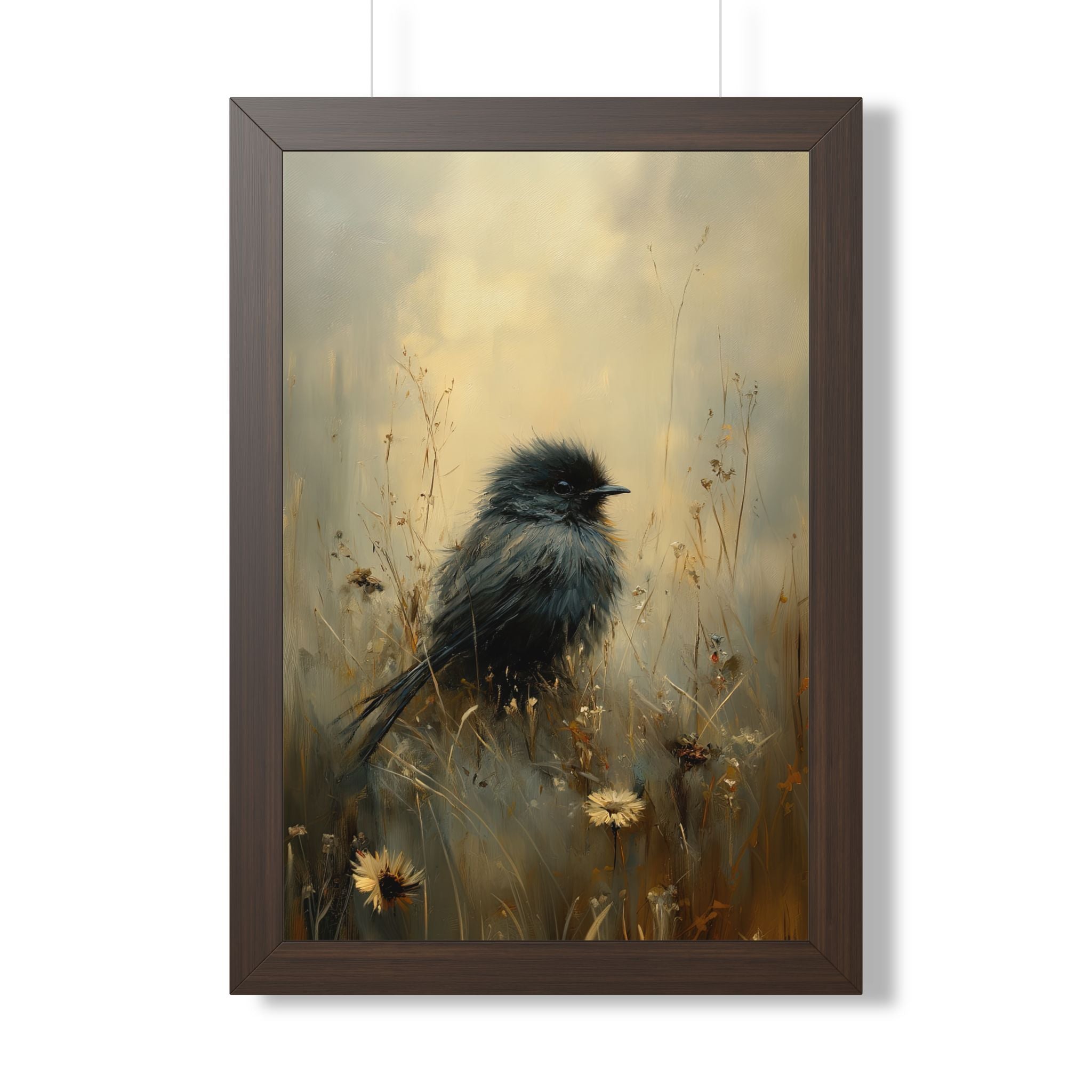 Framed Paper Print - Golden Meadow Bird