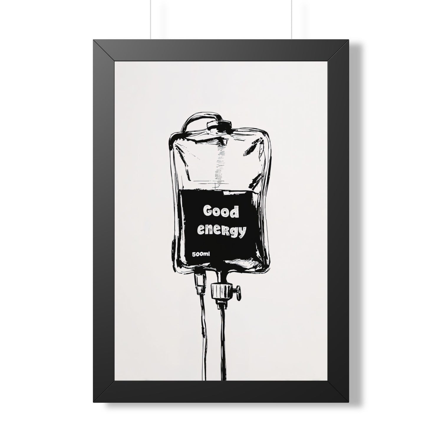 Framed Paper Print - Good Energy IV Bag
