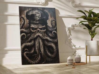 .75&quot; Matte Canvas - Kraken Captain&