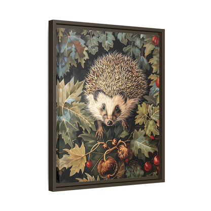 Framed Canvas - Woodland Hedgehog Hideaway