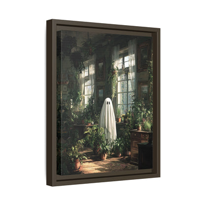Framed Canvas - Ghost Among Houseplants