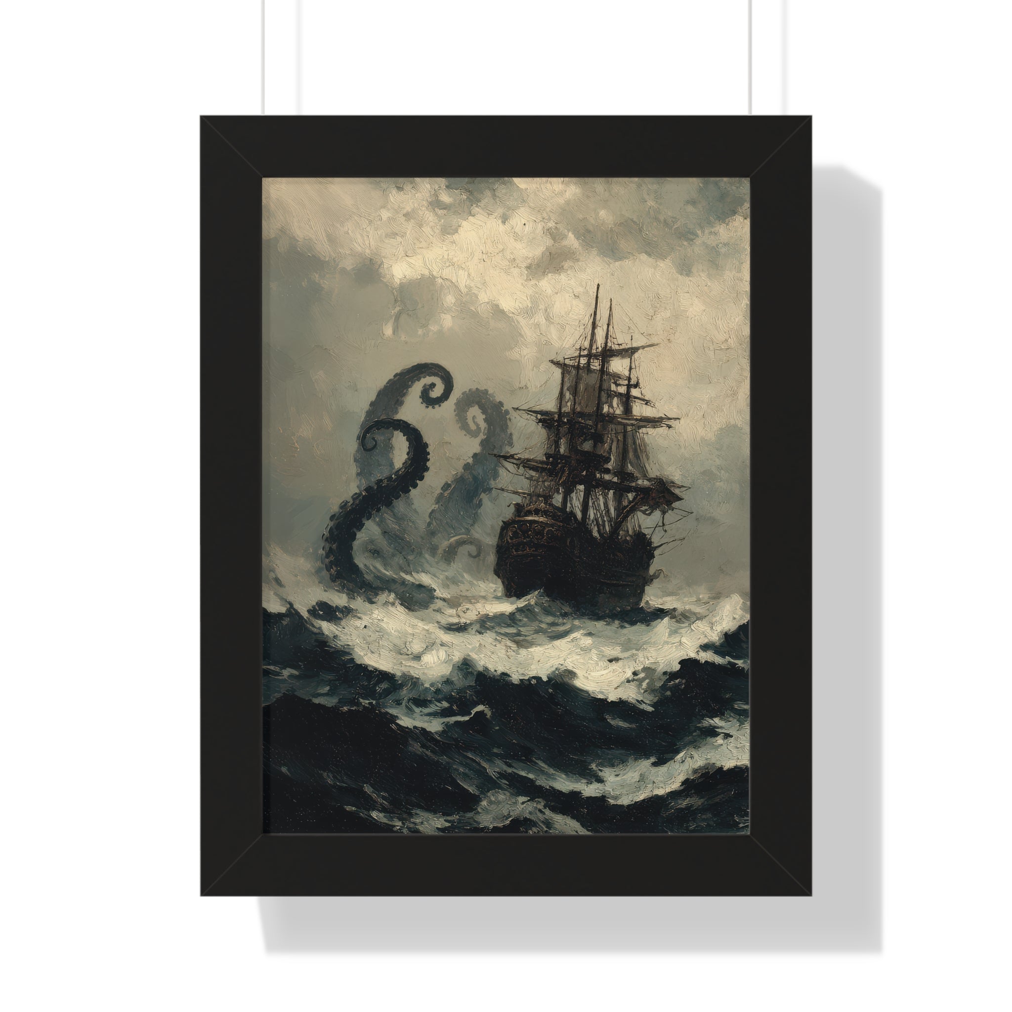 Framed Paper Print - Into the Kraken’s Wake