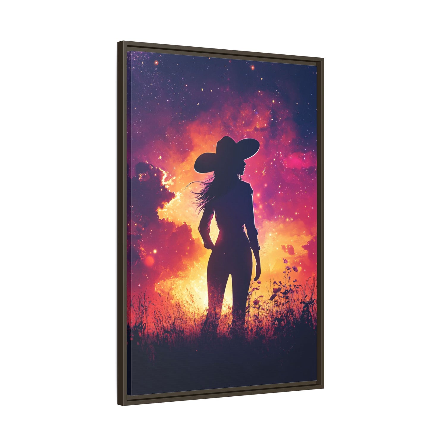 Framed Canvas - Cosmic Cowgirl