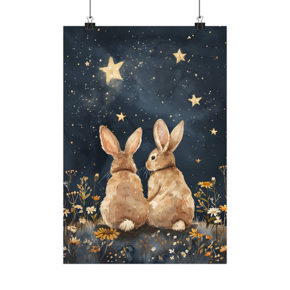 Stargazing Bunnies Love