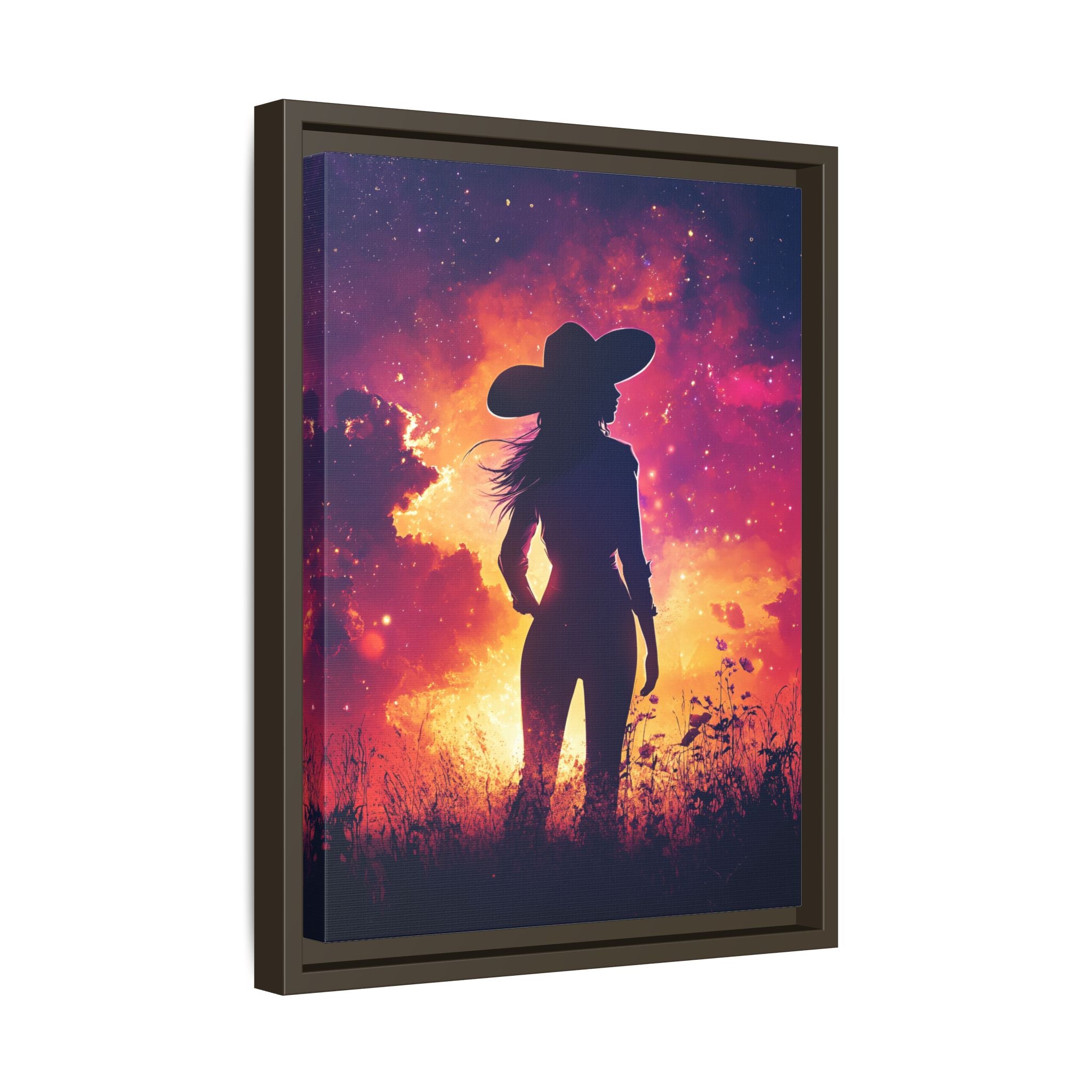 Framed Canvas - Cosmic Cowgirl