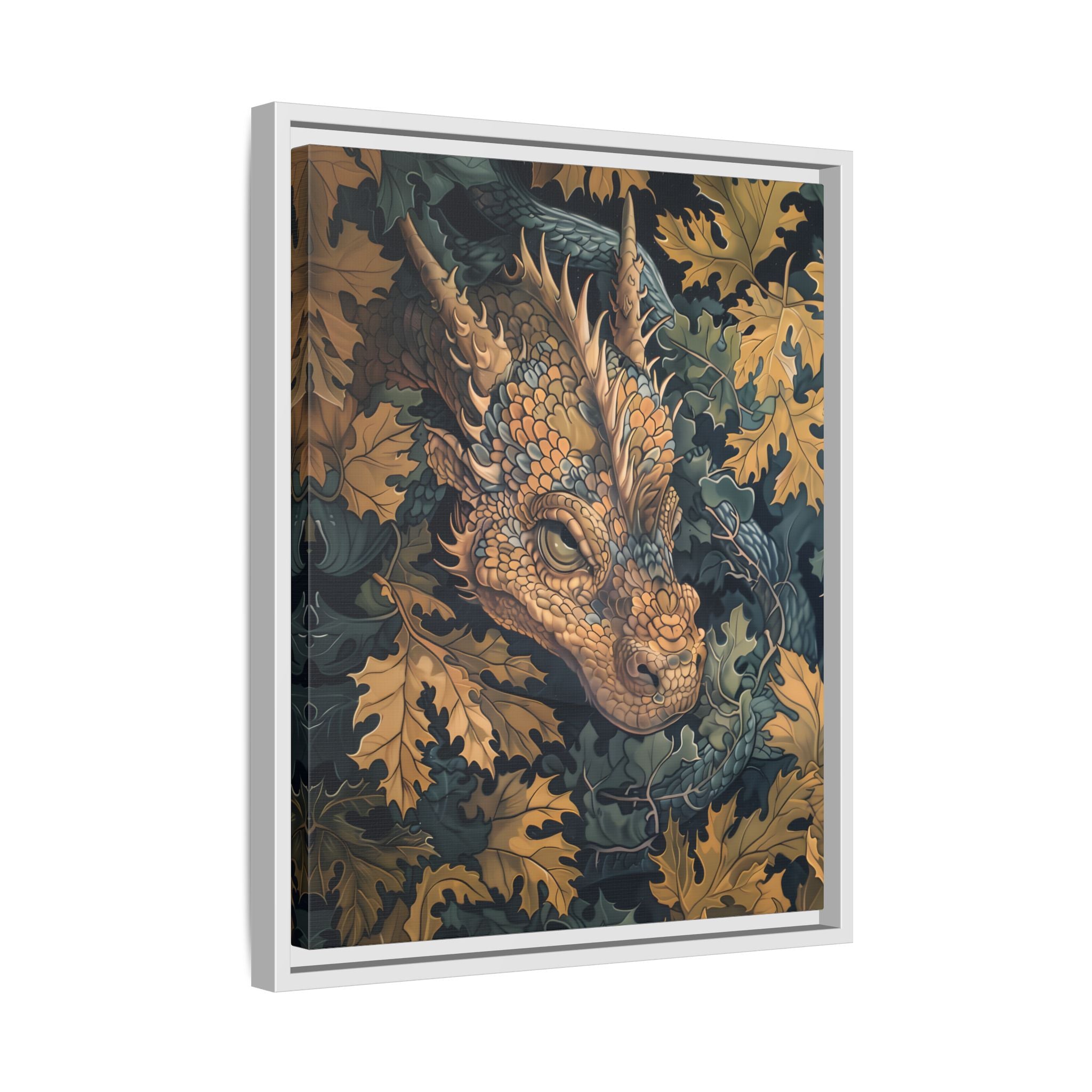 Framed Canvas - Enchanted Forest Dragon