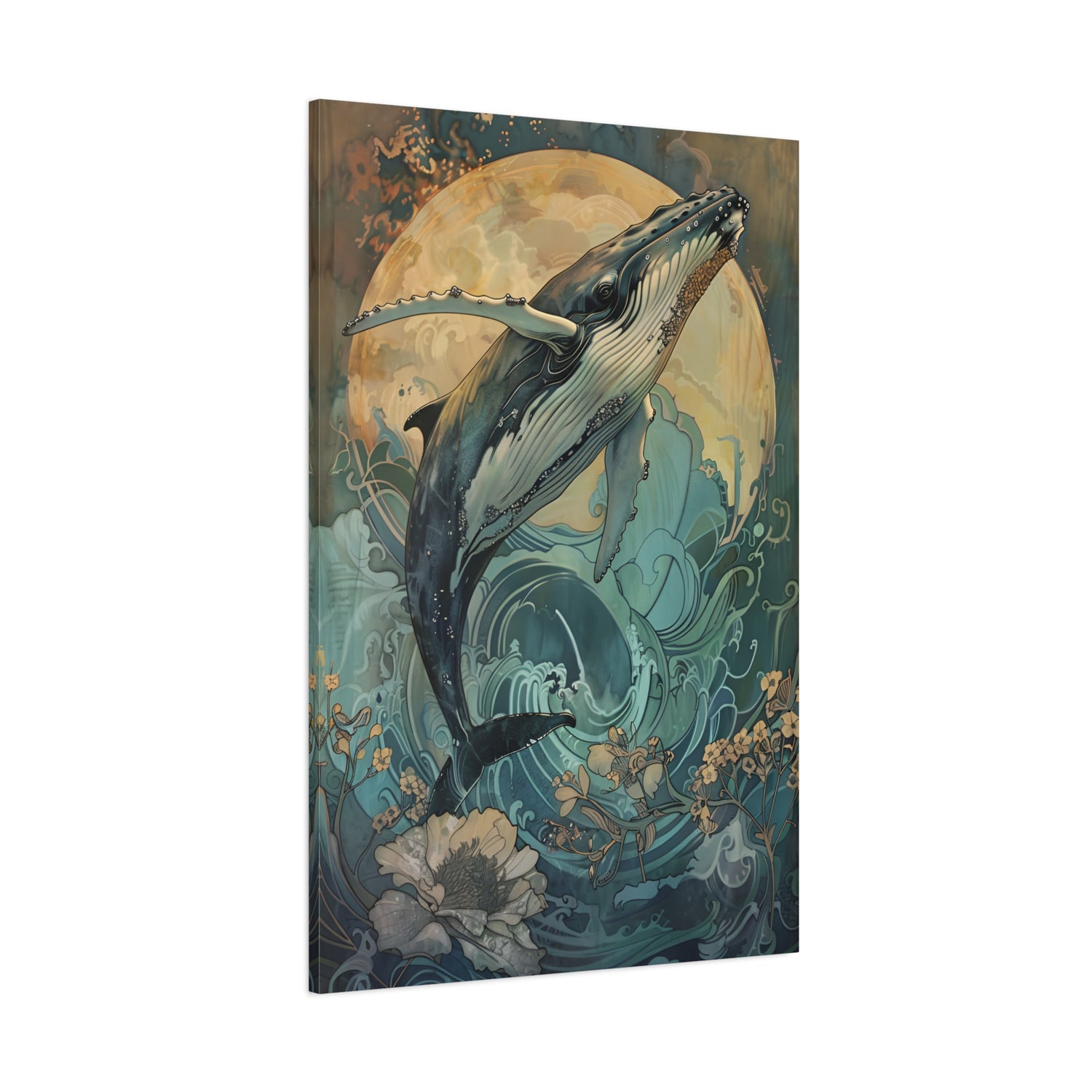 1.25" Matte Canvas - Moonrise Humpback Bloom