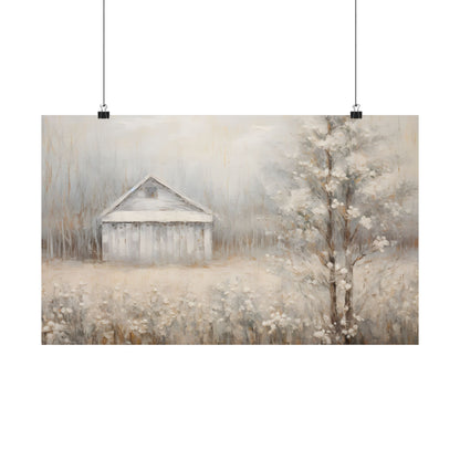 Whispers of Winter Barn