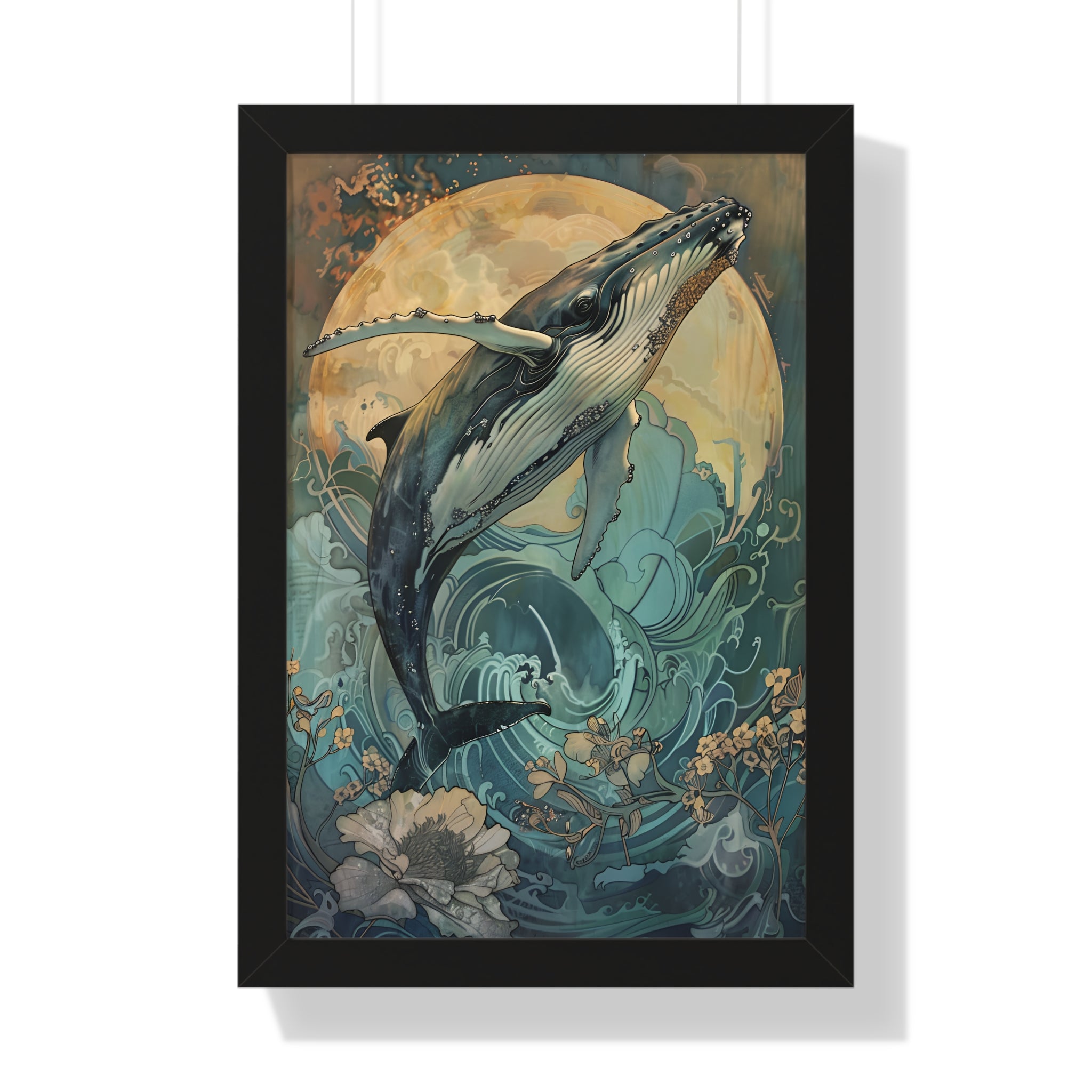 Framed Paper Print - Moonrise Humpback Bloom