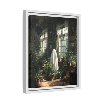 Framed Canvas - Ghost Among Houseplants