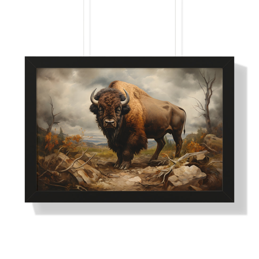 Framed Paper Print -  Thundering Prairie King