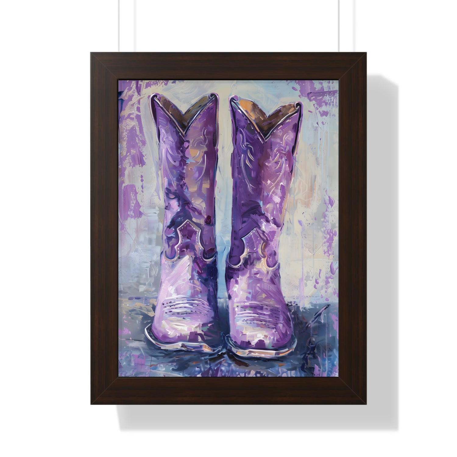 Framed Paper Print - Violet Cowgirl Spirit