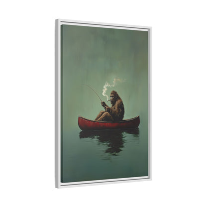 Framed Canvas - Bigfoot Canoe Adventure