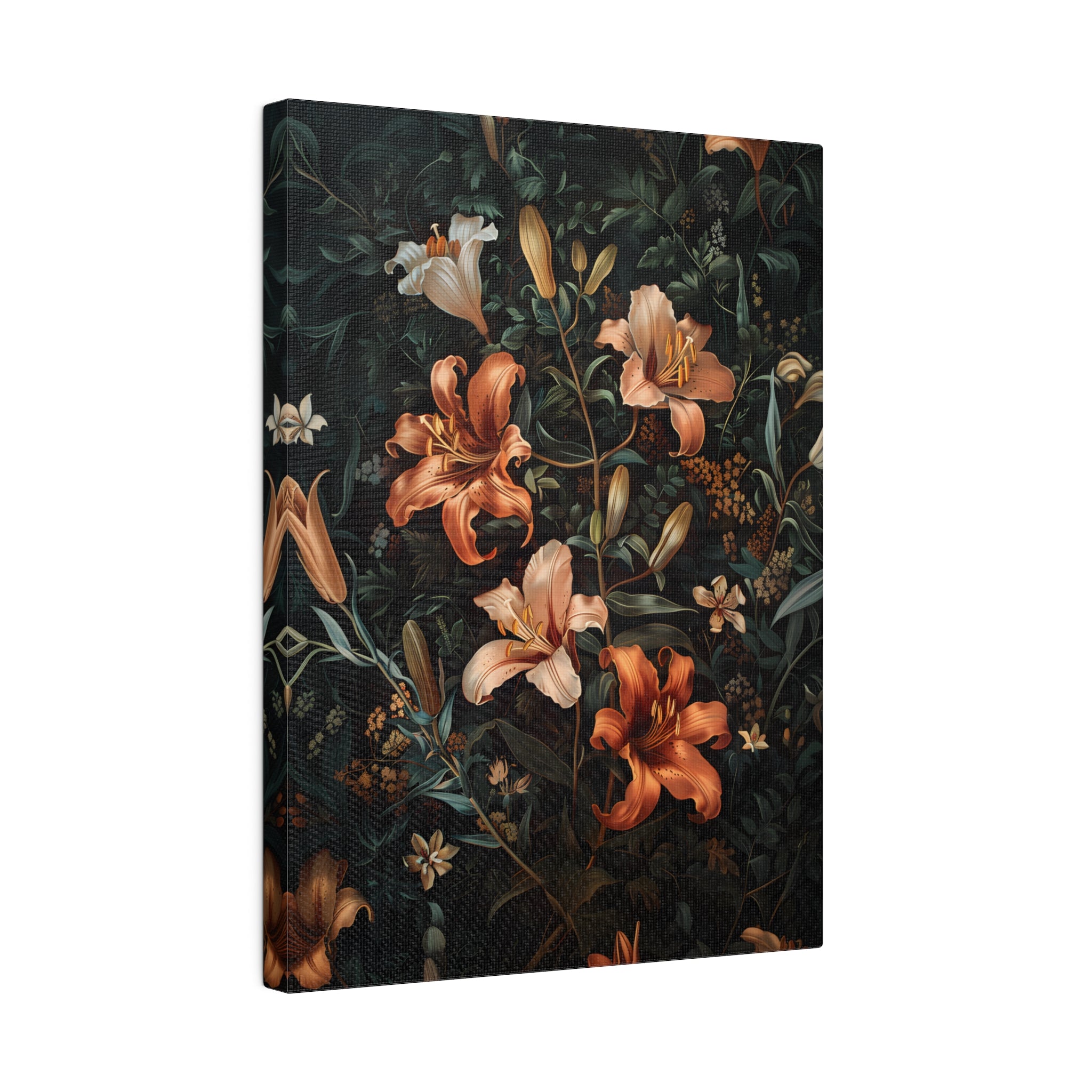 .75&quot; Matte Canvas - Elegant Blooming Lilies