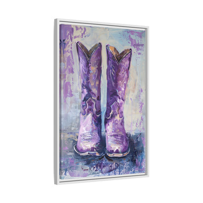 Framed Canvas - Violet Cowgirl Spirit