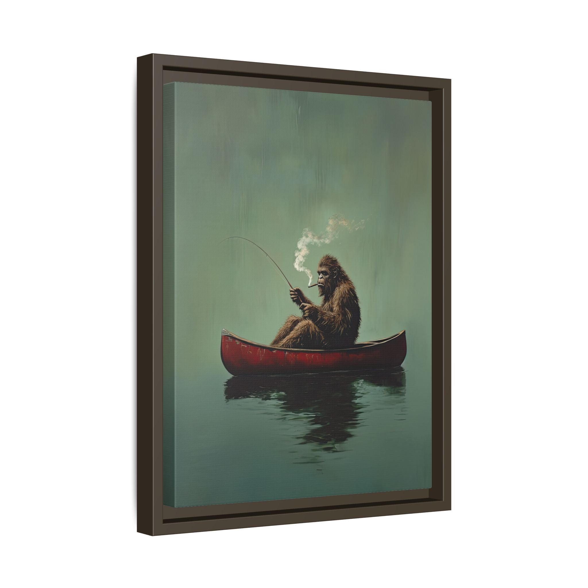 Framed Canvas - Bigfoot Canoe Adventure