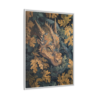 Framed Canvas - Enchanted Forest Dragon