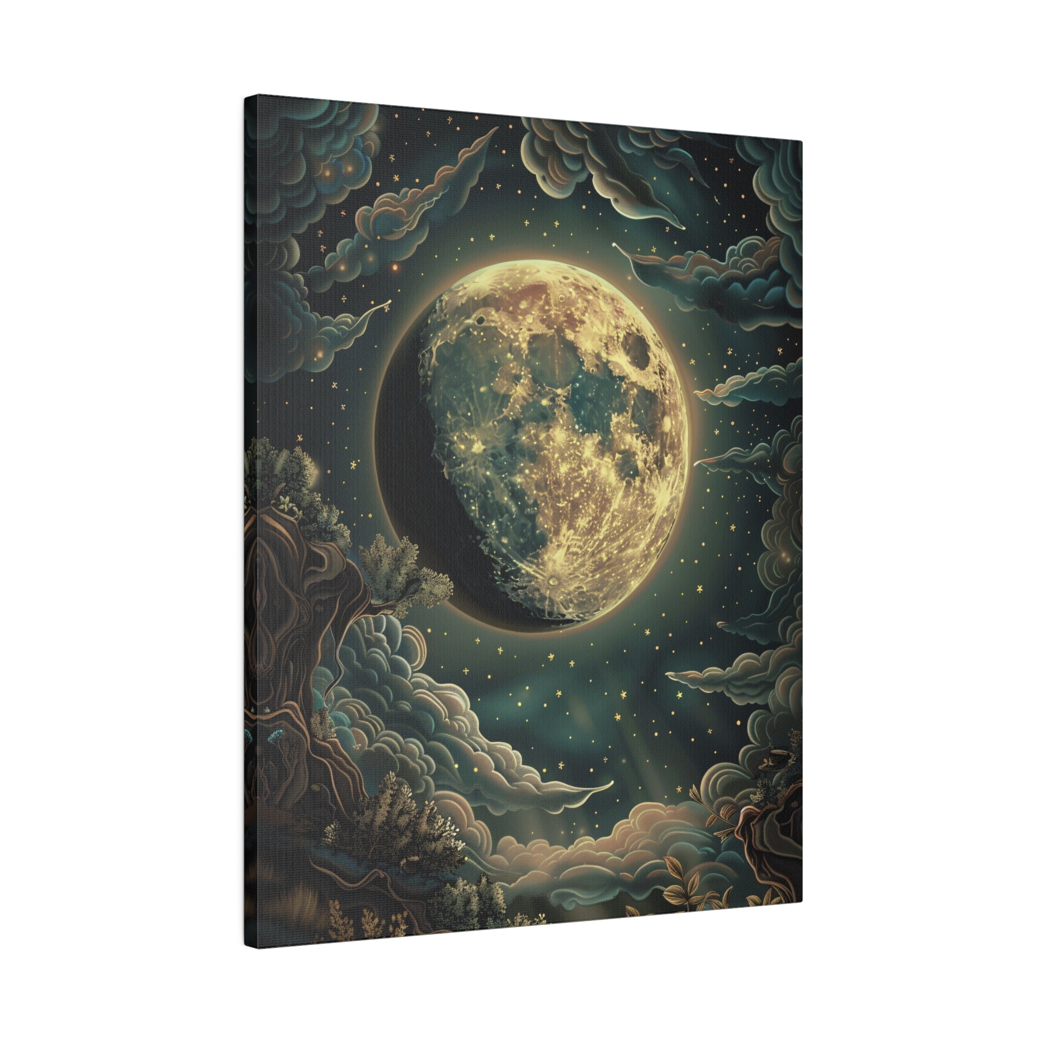 .75" Matte Canvas - Waxing Gibbous Dreamscape