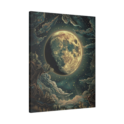 .75" Matte Canvas - Waxing Gibbous Dreamscape