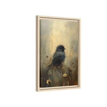 Framed Canvas - Golden Meadow Bird
