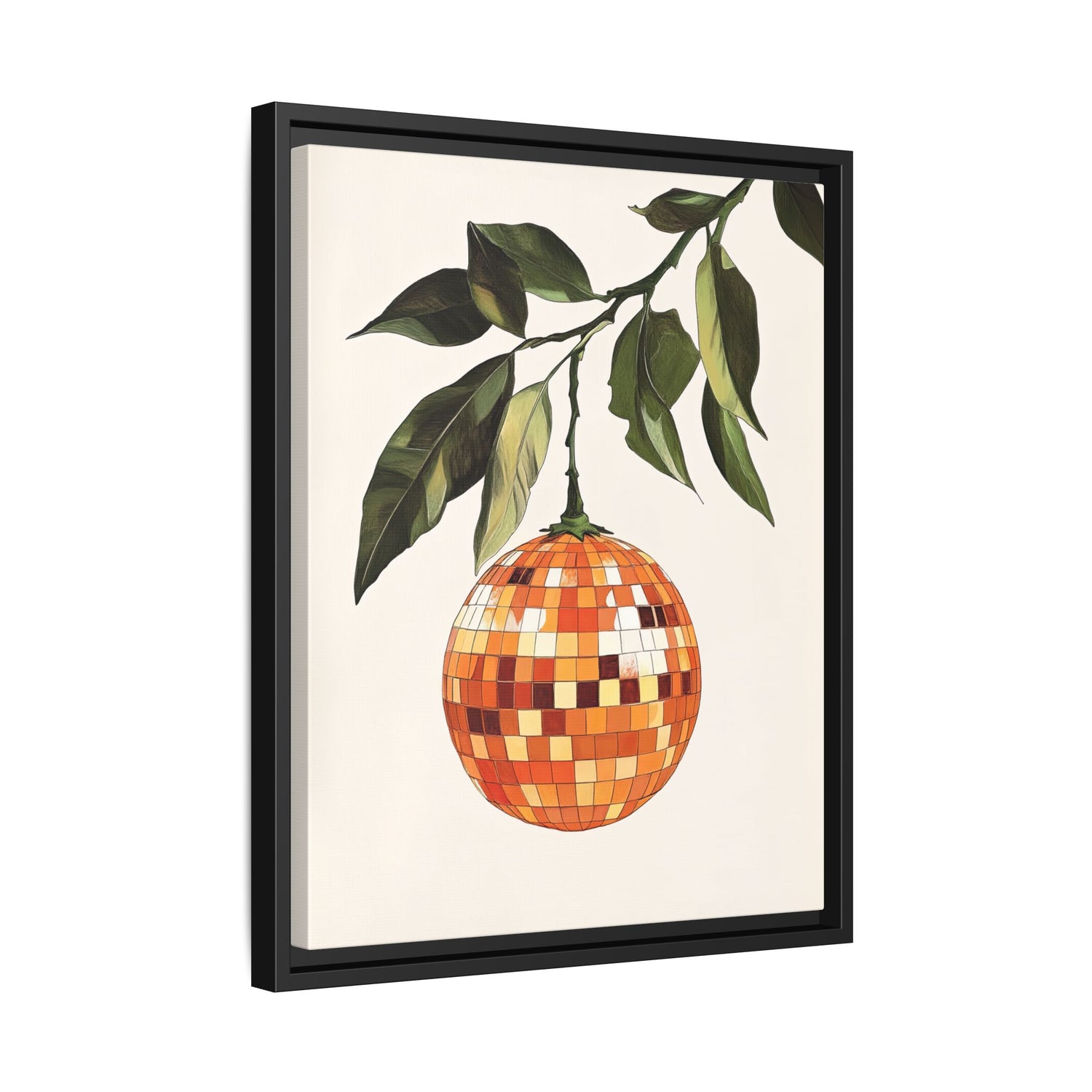 Framed Canvas - Citrus Disco Glow Drop