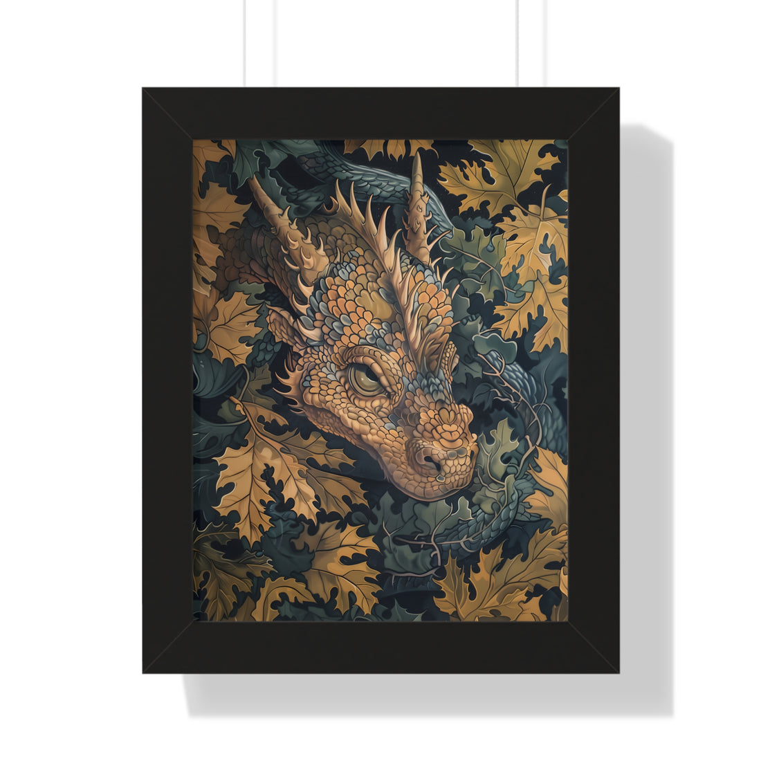 Framed Paper Print - Enchanted Forest Dragon