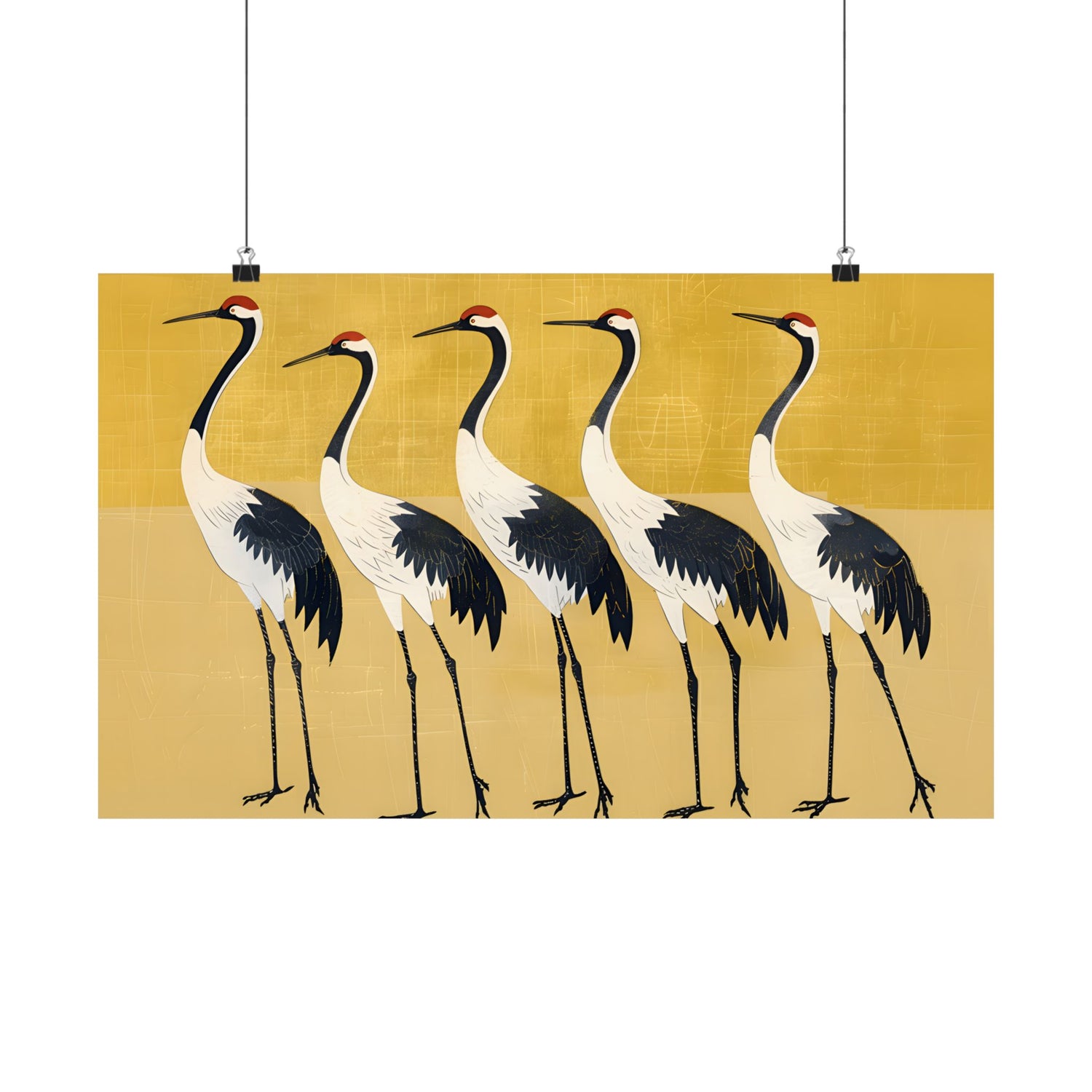 Golden Parade of Cranes