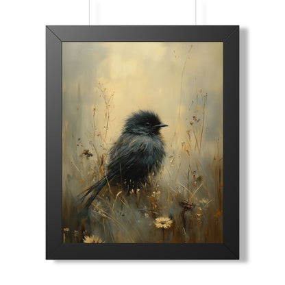 Framed Paper Print - Golden Meadow Bird