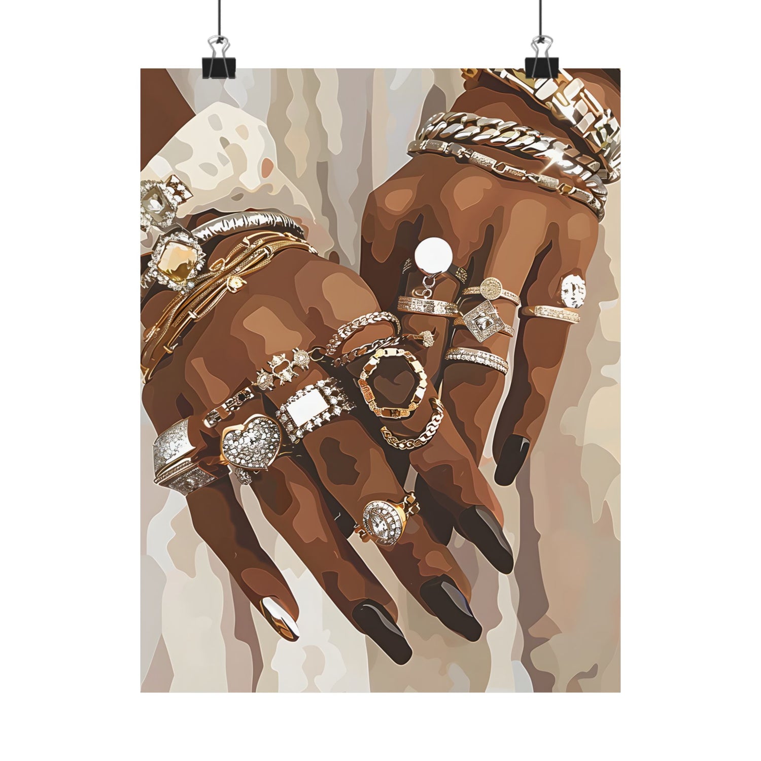 Layered Luxe Jewelry Hands
