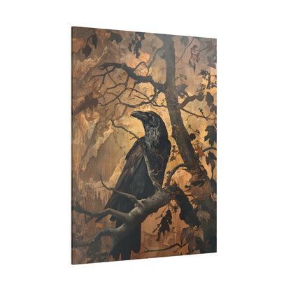 .75&quot; Matte Canvas - Majestic Raven&