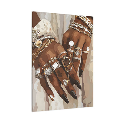1.25" Matte Canvas - Layered Luxe Jewelry Hands