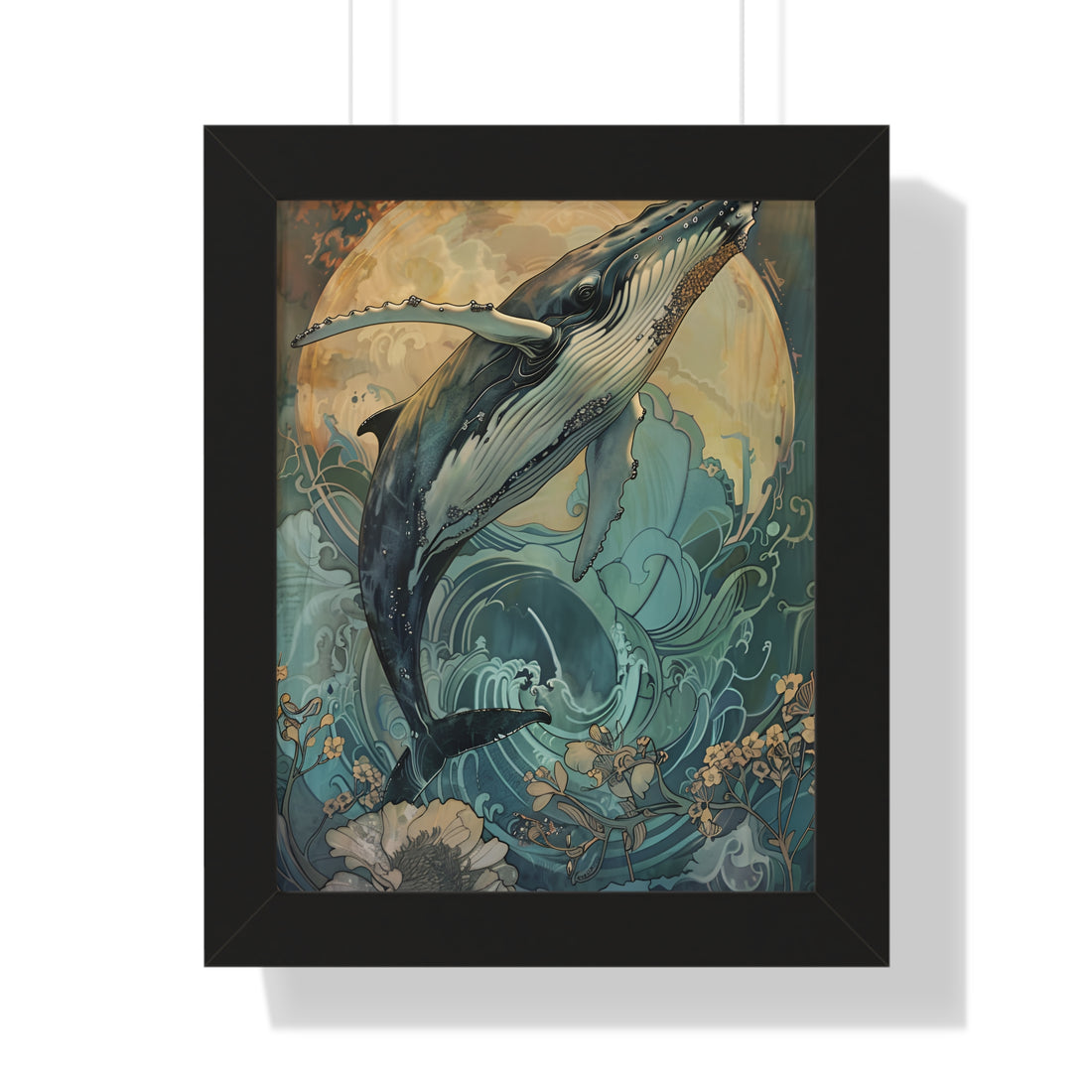 Framed Paper Print - Moonrise Humpback Bloom