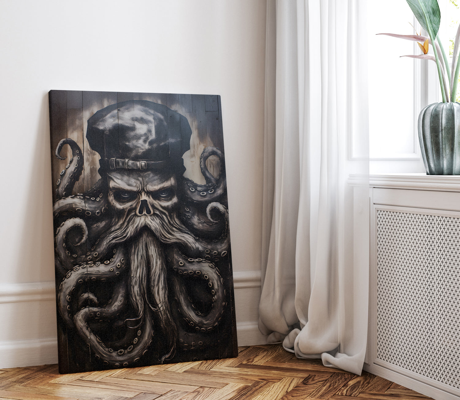 .75&quot; Matte Canvas - Kraken Captain&