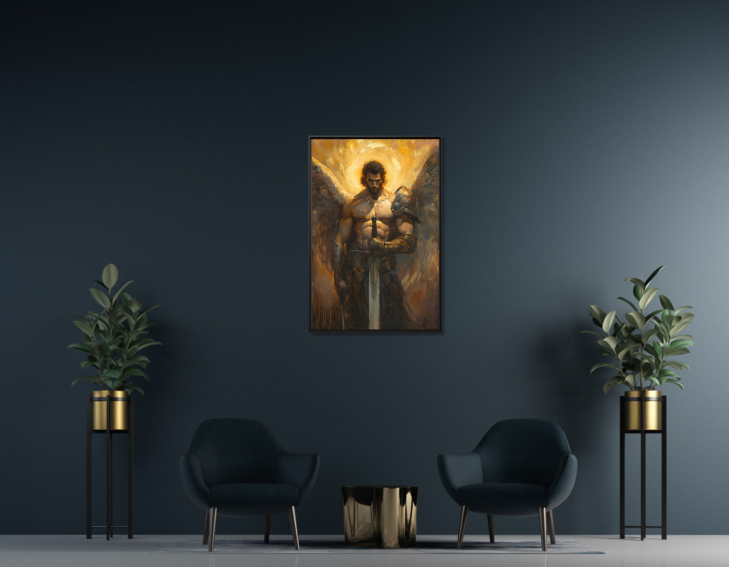 Framed Canvas - Celestial Warrior&