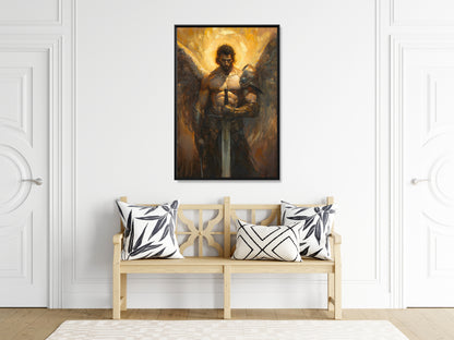 Framed Canvas - Celestial Warrior&