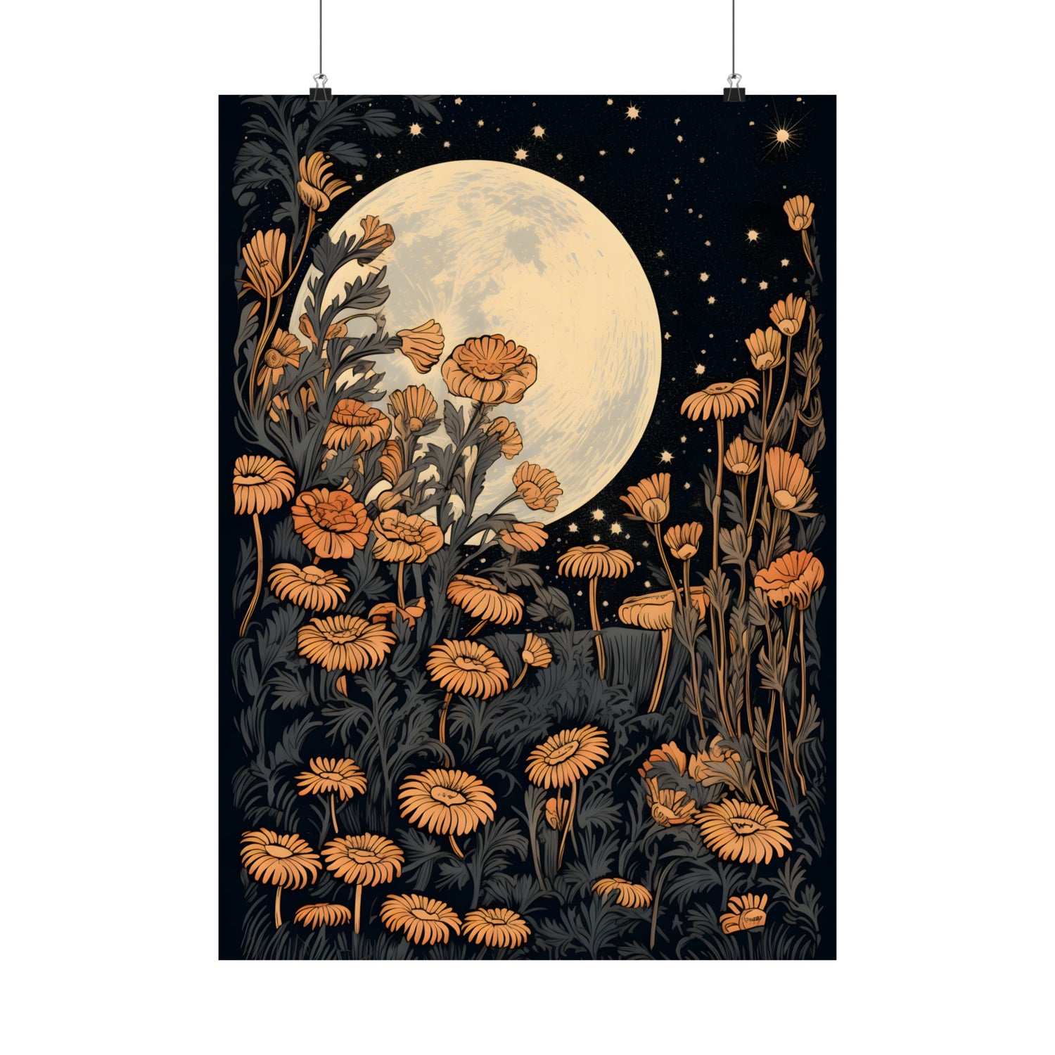 Moonlit Floral Serenade