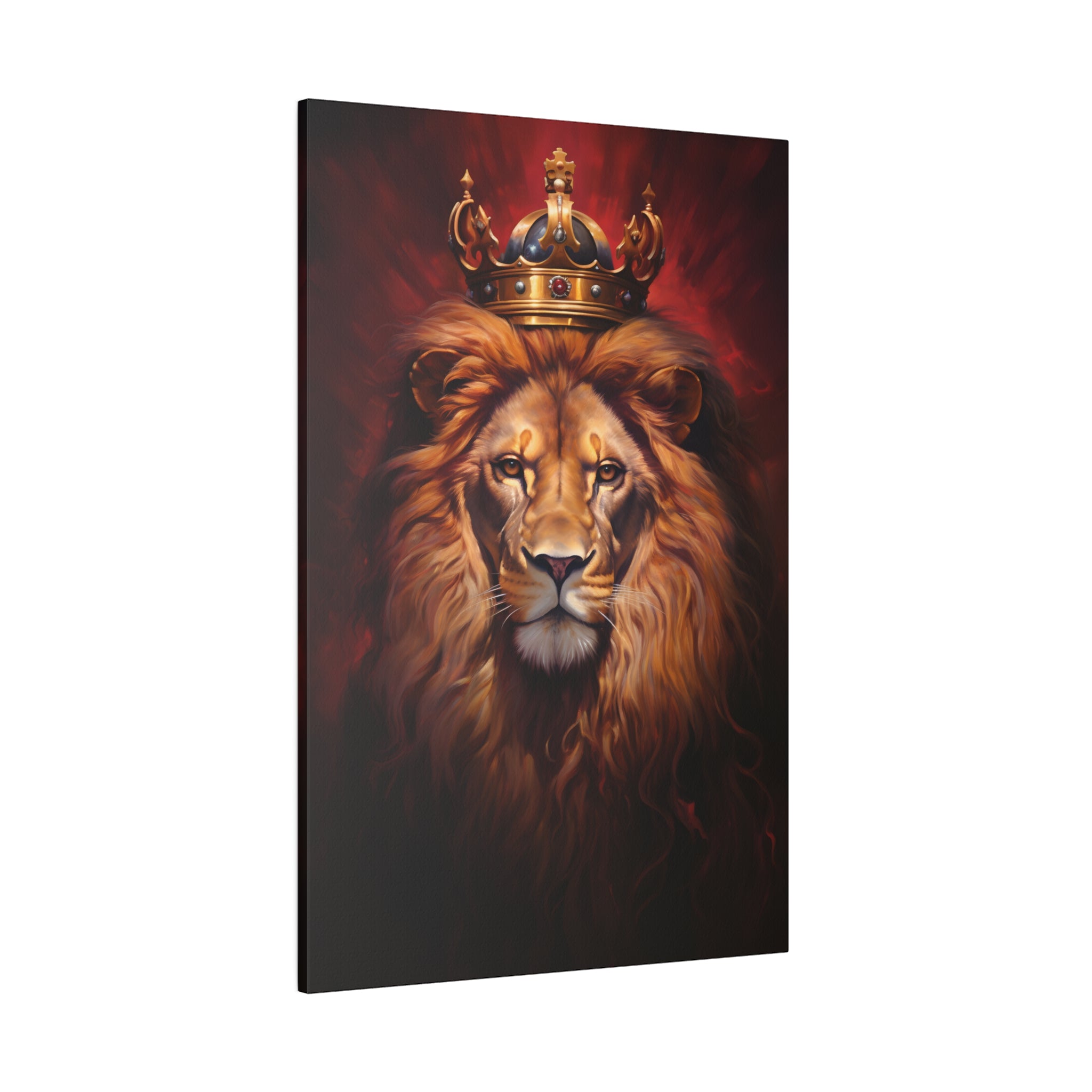 .75&quot; Matte Canvas - Majestic Lion Royale