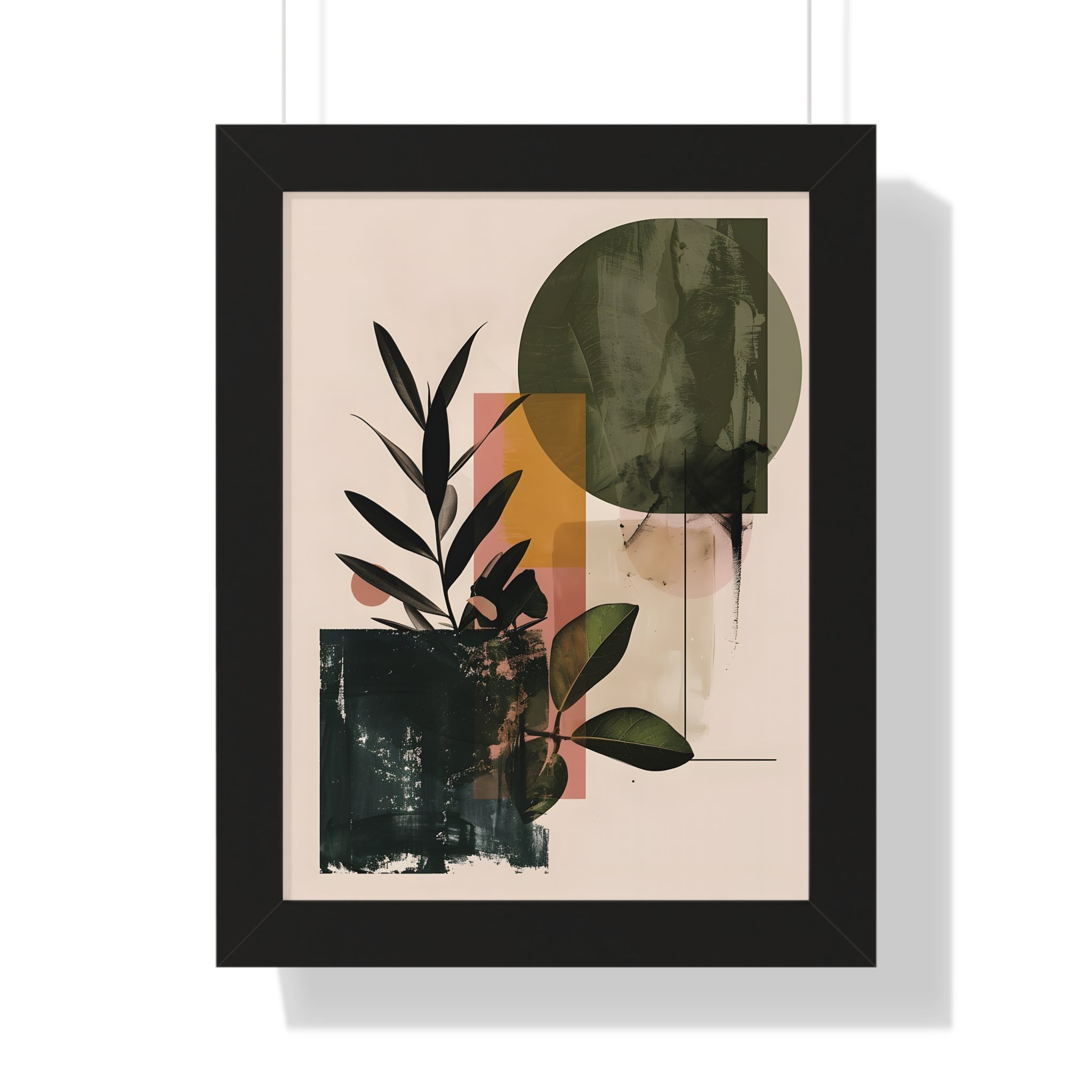 Framed Paper Print - Sage Geometry Botanicals