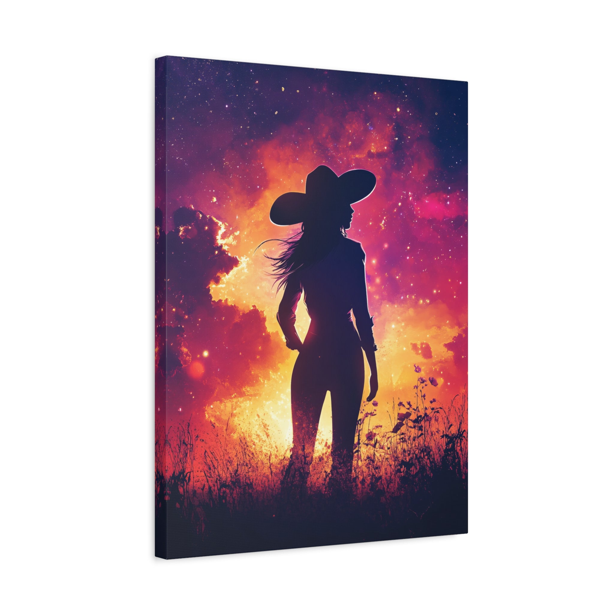 1.25" Matte Canvas - Cosmic Cowgirl