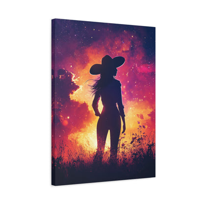 1.25" Matte Canvas - Cosmic Cowgirl