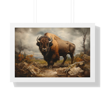 Framed Paper Print -  Thundering Prairie King