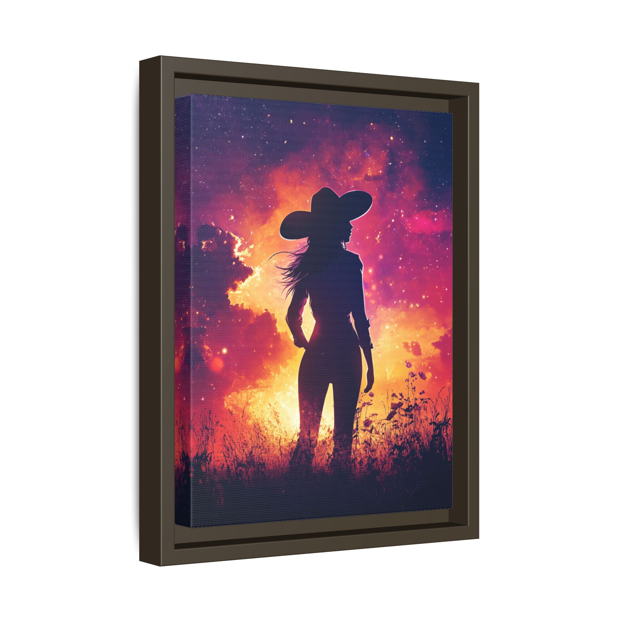 Framed Canvas - Cosmic Cowgirl
