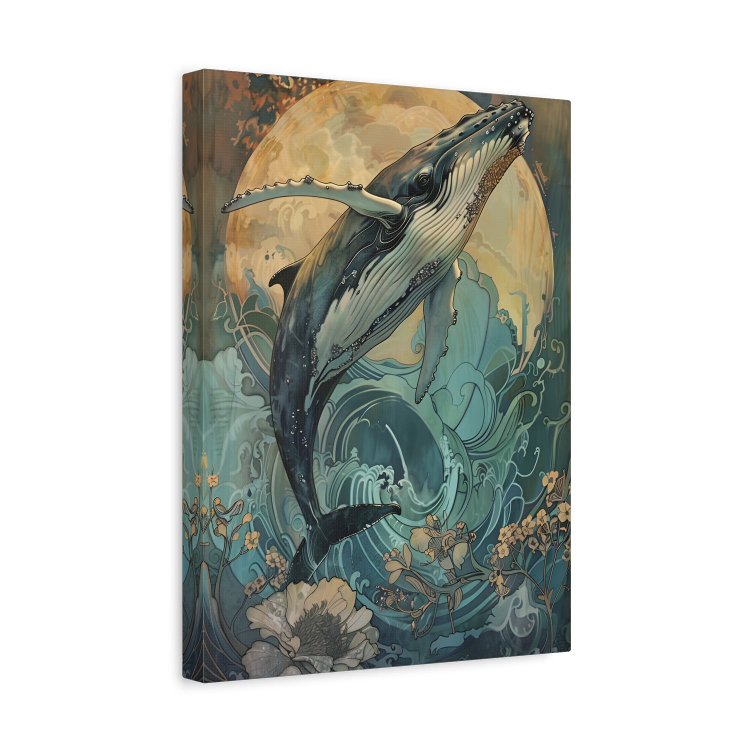 1.25" Matte Canvas - Moonrise Humpback Bloom