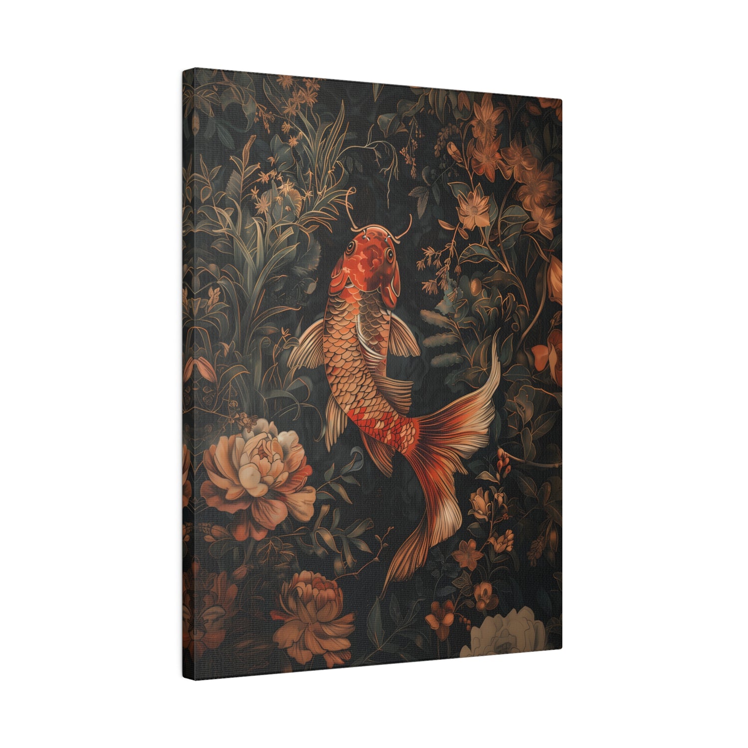 .75&quot; Matte Canvas - Enchanted Koi Garden