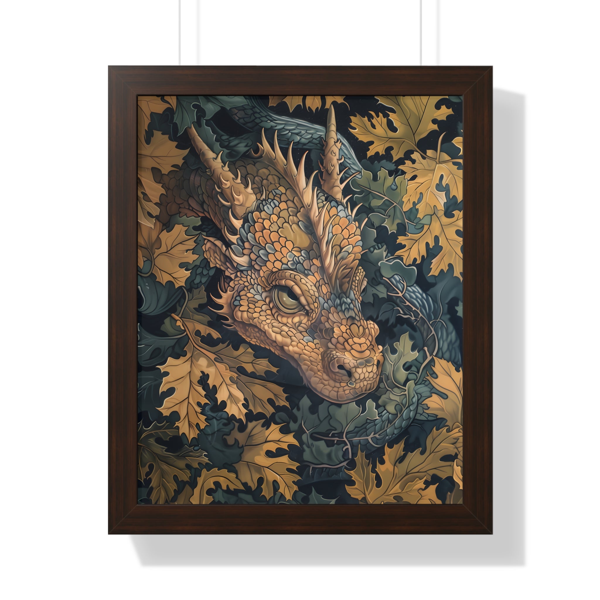 Framed Paper Print - Enchanted Forest Dragon