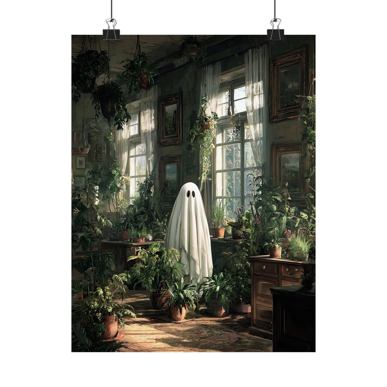 Ghost Among Houseplants