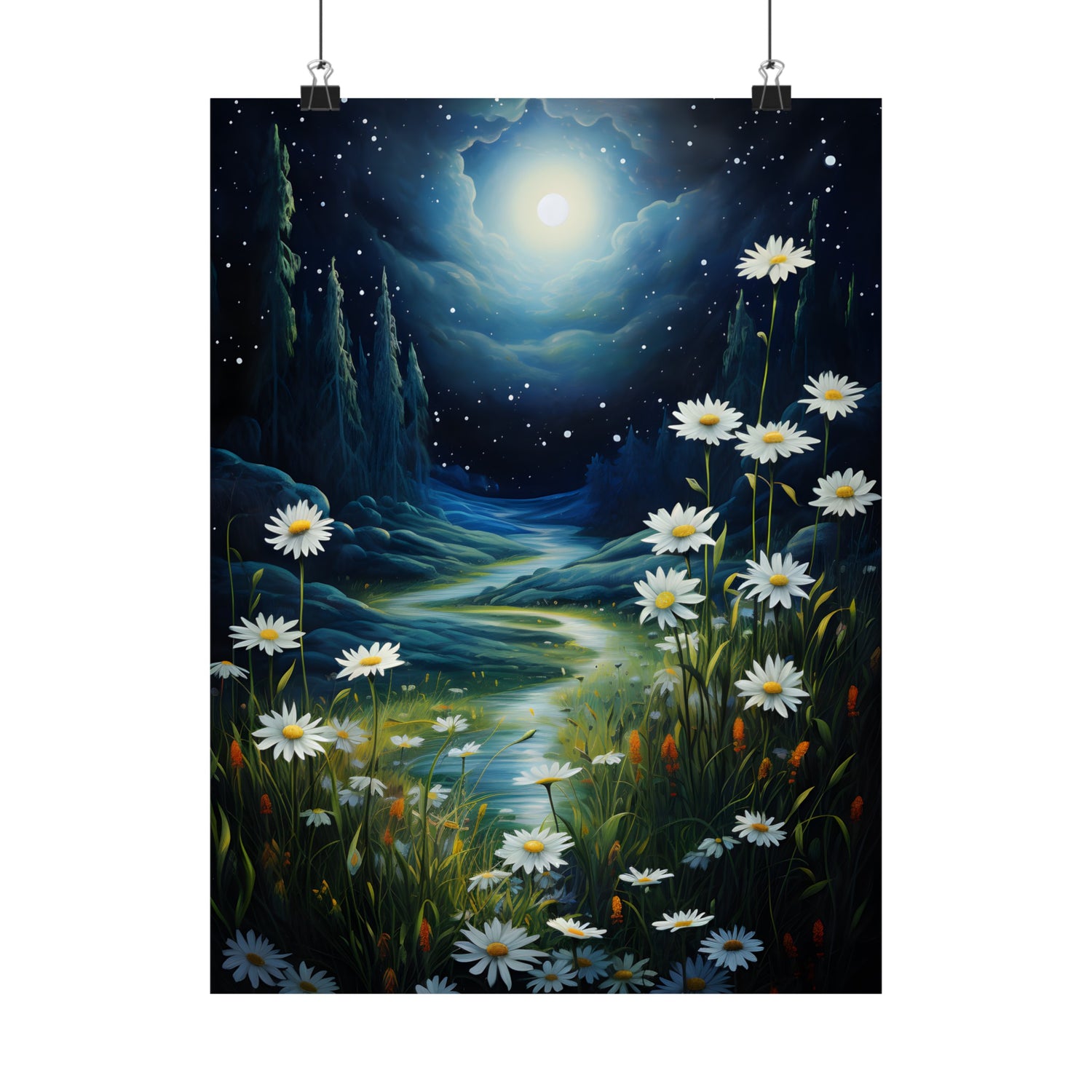 Moonlit Daisy Dream