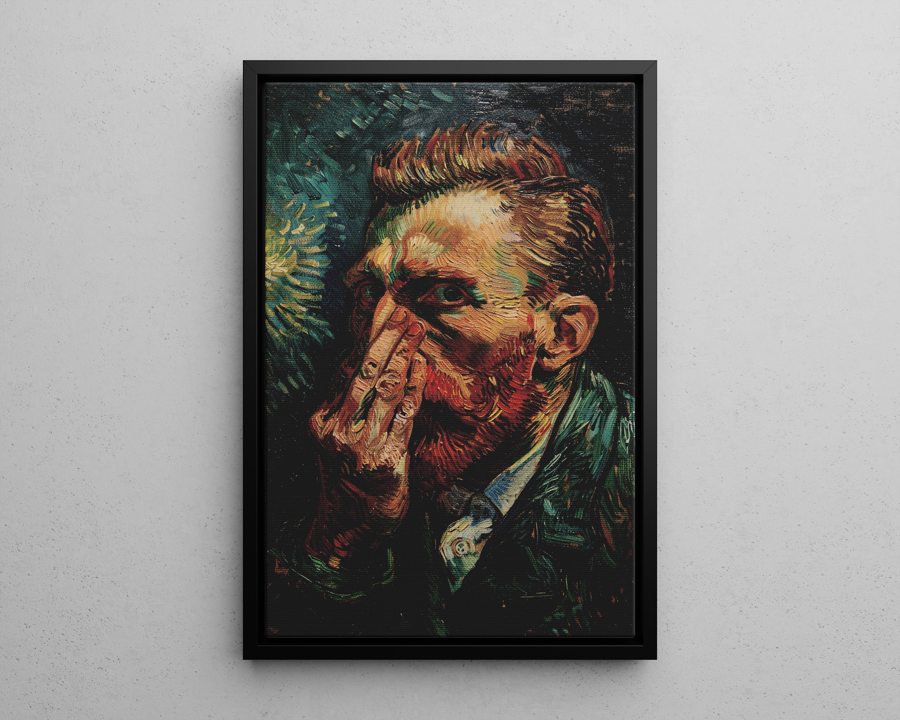 Framed Canvas - Van Gogh Stinky Glare